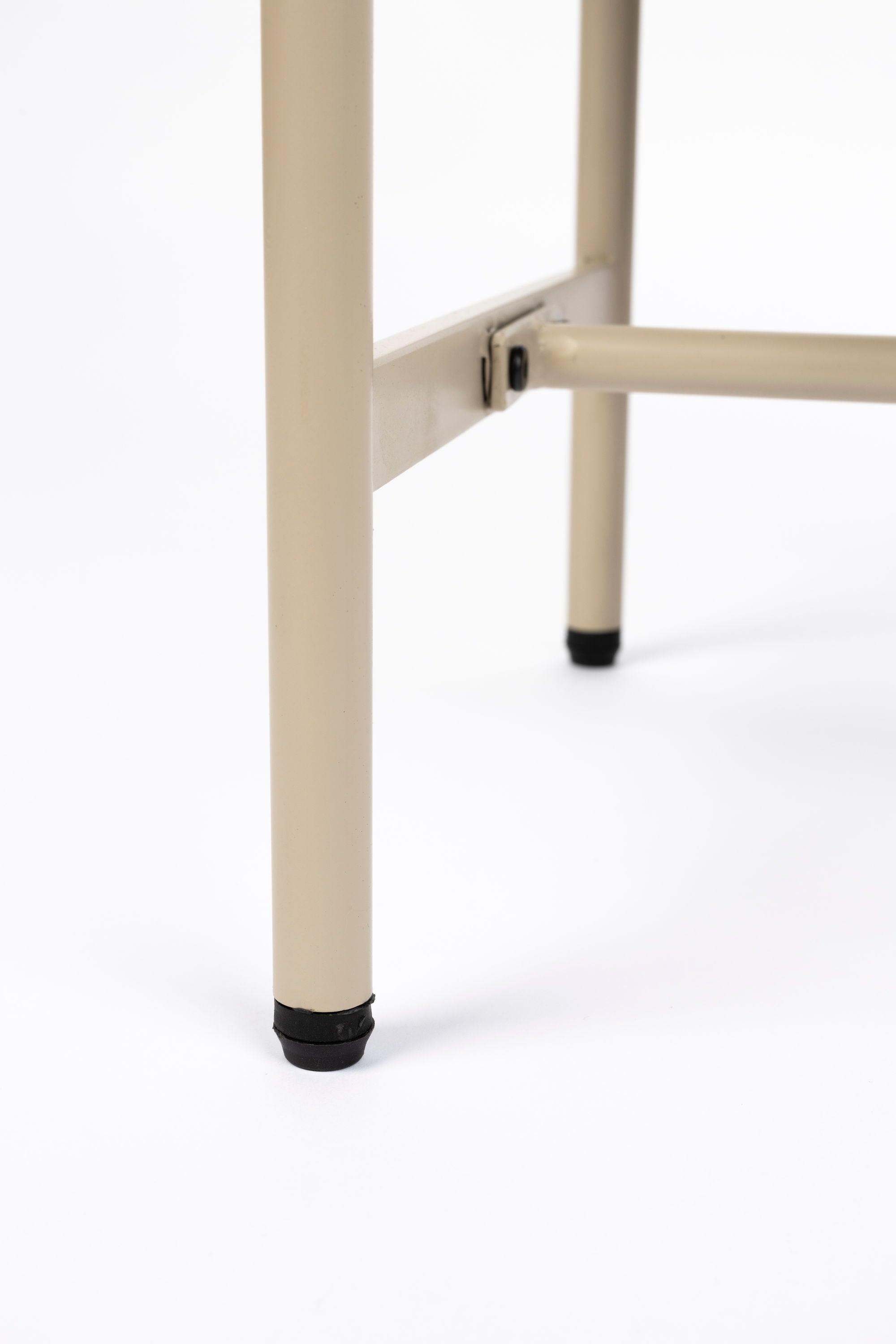 Amaya Beige Wood & Natural Rattan Bedside/Side Table